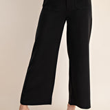 VILLA BRUNCH CROPPED WIDE LEG PANTS - BLACK OR CAMEL