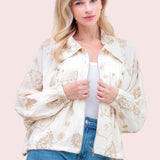 STELLAR STYLE IVORY EMBROIDERED JACKET