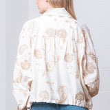 STELLAR STYLE IVORY EMBROIDERED JACKET