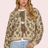 FLIRTY FEELINGS LONG SLEEVE BOW TIE CARDIGAN