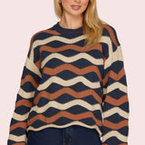 EVERYDAY STRIPES LONG SLEEVE SWEATER