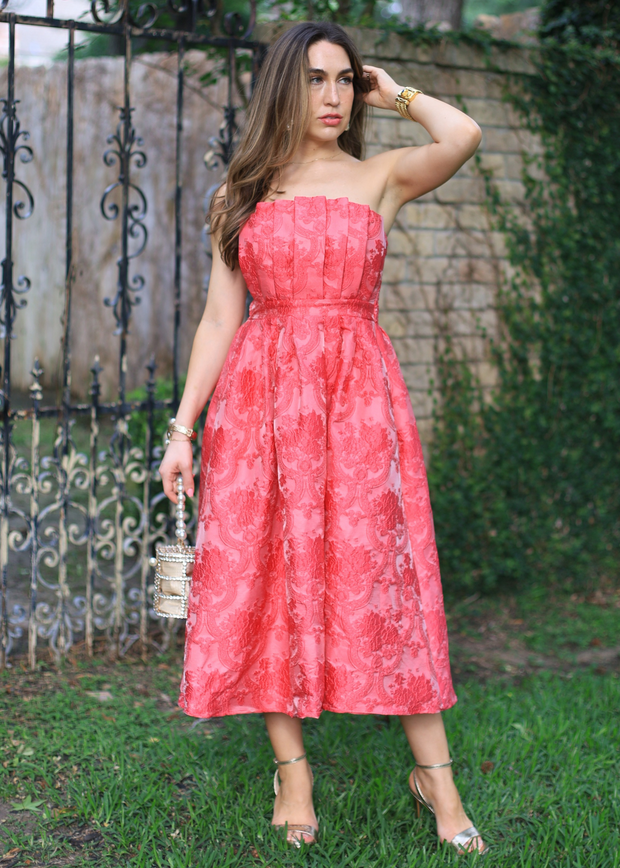 DANCE ON AIR EMBROIDERED DRESS - BLACK OR HOT PINK