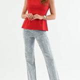 APRICOT SWIFTY STRAIGHT RHINESTONE JEANS