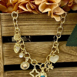 THE CHARMER GOLD CHARM NECKLACE