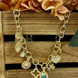 THE CHARMER GOLD CHARM NECKLACE
