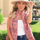 IVY JANE: KANTHA STICHED FLORAL VEST