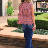 IVY JANE: KANTHA STICHED FLORAL VEST