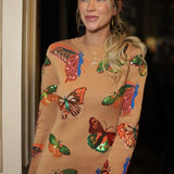 QUEEN OF SPARKLES: SEQUIN BUTTERFLY DRESS