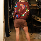 QUEEN OF SPARKLES: SEQUIN BUTTERFLY CARDIGAN