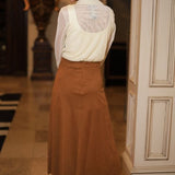 SIMPLY POLISHED MESH LONG SLEEVE BLOUSE - BLACK, IVORY OR BROWN