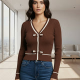 FLIRTY FEELINGS BOW DETAIL SWEATER