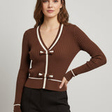 FLIRTY FEELINGS BOW DETAIL SWEATER