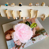 CHRISTINA GOLD BANGLE STONE BRACELET - ASSORTED COLORS
