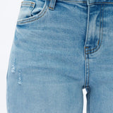 BAYEAS ALSA MID RISE WIDE LEG JEANS