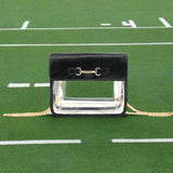 GO TEAM CLEAR CROSSBODY GAME DAY BAG - GOLD, BLACK OR TAN