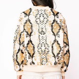QUEEN OF SPARKLES: SEQUIN SNAKE SWEATSHIRT