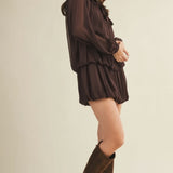 DOUBLE TROUBLE BUBBLE TIERED DRESS