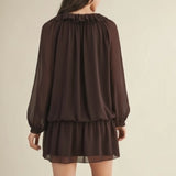 DOUBLE TROUBLE BUBBLE TIERED DRESS
