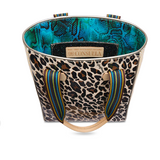 CONSUELA:  CHICA MONA LEOPARD TOTE