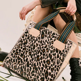 CONSUELA:  MONA CLASSIC LEOPARD TOTE