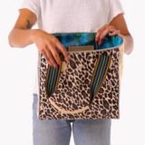 CONSUELA:  MONA CLASSIC LEOPARD TOTE