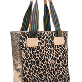 CONSUELA:  MONA CLASSIC LEOPARD TOTE
