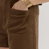 NOT SO BASIC COTTON SHORTS - BROWN, OLIVE OR ECRU