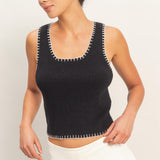 LAKE LIFE BLACK TANK TOP