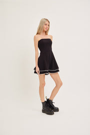 HAPPY MOMENTS BLACK MINI DRESS