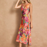 DARING TO BLOOM PARISIAN FLORAL DRESS