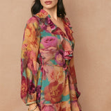 WILDFLOWER WHIMSY MINI DRESS