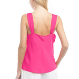PRETTY IN PINK COWL NECK TANK