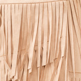 FALL VIBES FAUX SUEDE FRINGE SKIRT - BROWN OR BEIGE