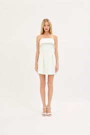 FLIRTY FIRST DATE STRAPLESS MINI DRESS - PINK OR WHITE