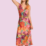 DARING TO BLOOM PARISIAN FLORAL DRESS