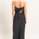 CHAMPAGNE NIGHTS POLKA DOT MAXI DRESS
