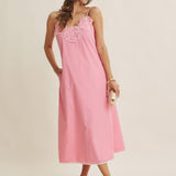 ONLINE EXCLUSIVE:  CHERRY BLOSSOM PINK MIDI DRESS
