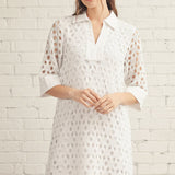 FORGET ME NOT WHITE CROCHET DRESS