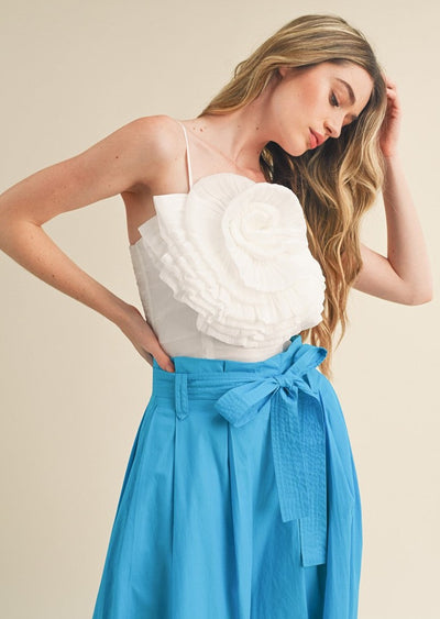 DANCING ON AIR ROSETTE WHITE TOP