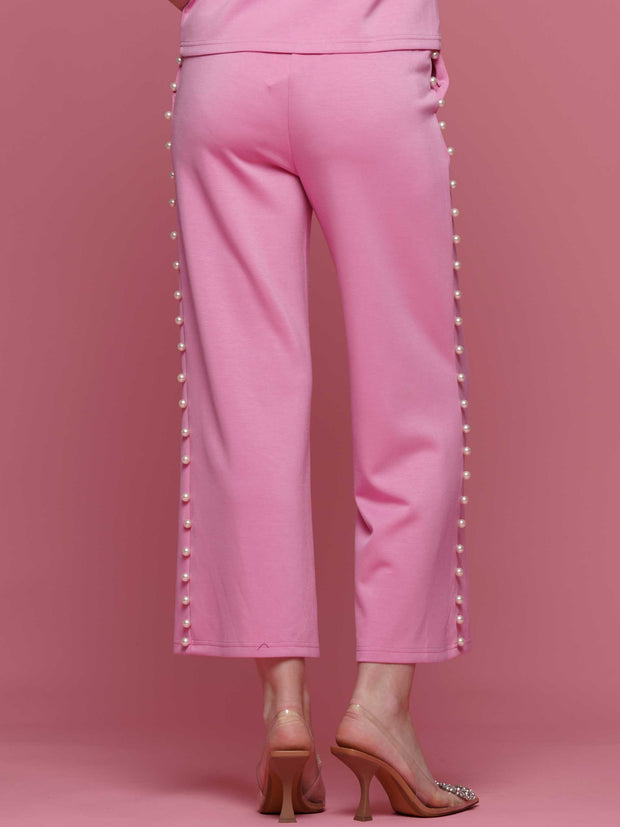 PRETTY IN PINK & PEARLS PANTS