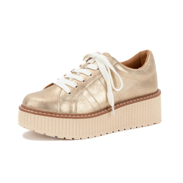 MARCELL GOLD PLATFORM SNEAKERS