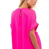 BASIC INSTINCTS DOLMAN SHORT SLEEVE BLOUSE