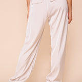 HUSTLING HARD CHAMPAGNE SATIN JOGGERS