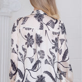 STYLE STATEMENT LONG SLEEVE FLORAL BLOUSE