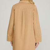 COUNT ME IN LONG SLEEVE COTTON DRESS