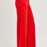 RISEN HIGH RISE WIDE LEG PALAZZO JEANS - FIESTA OR ALMOND