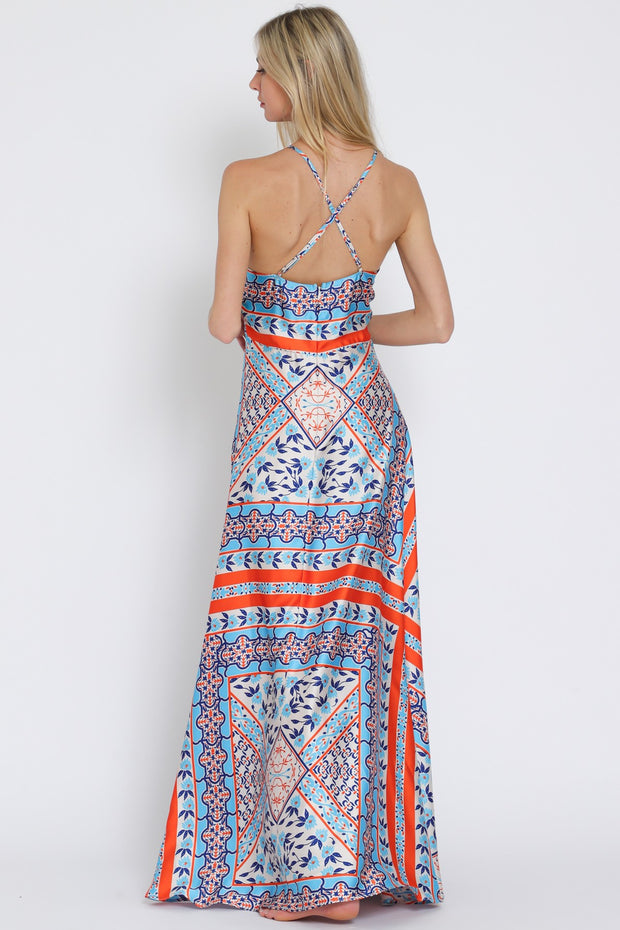 DAWN DREAMING ADJUSTABLE STRAP MAXI DRESS