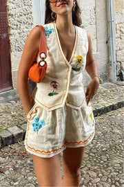 BOHO CHIC EMBROIDERED SET