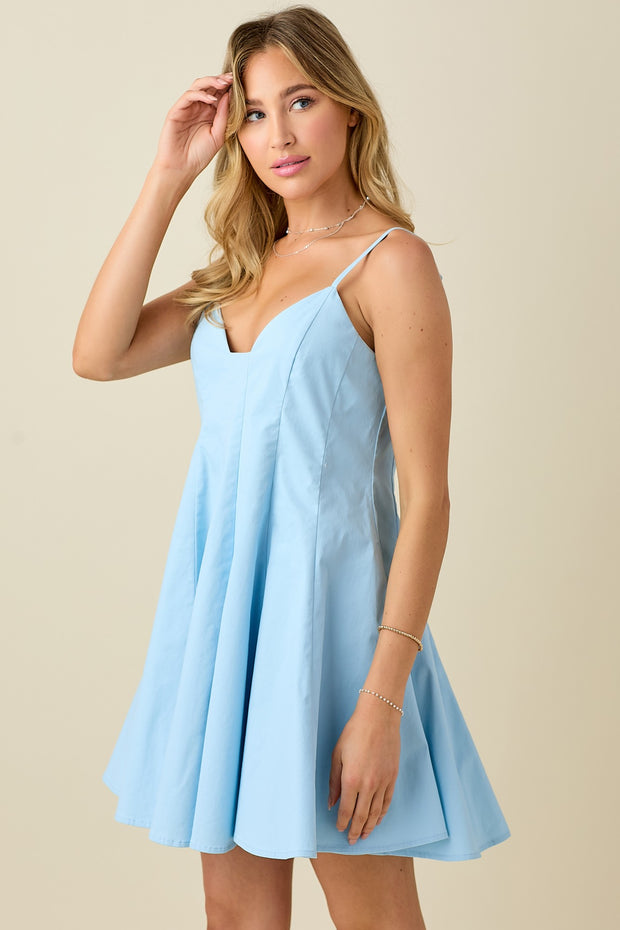 TAKE A STROLL BABY BLUE DRESS