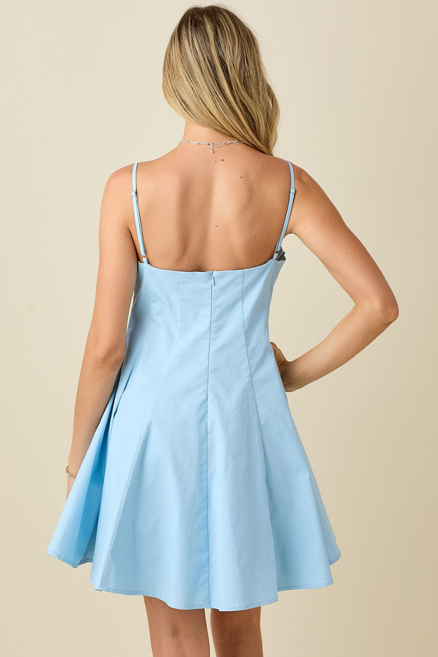 TAKE A STROLL BABY BLUE DRESS